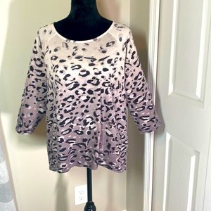 Chico's size 3 animal print sweater